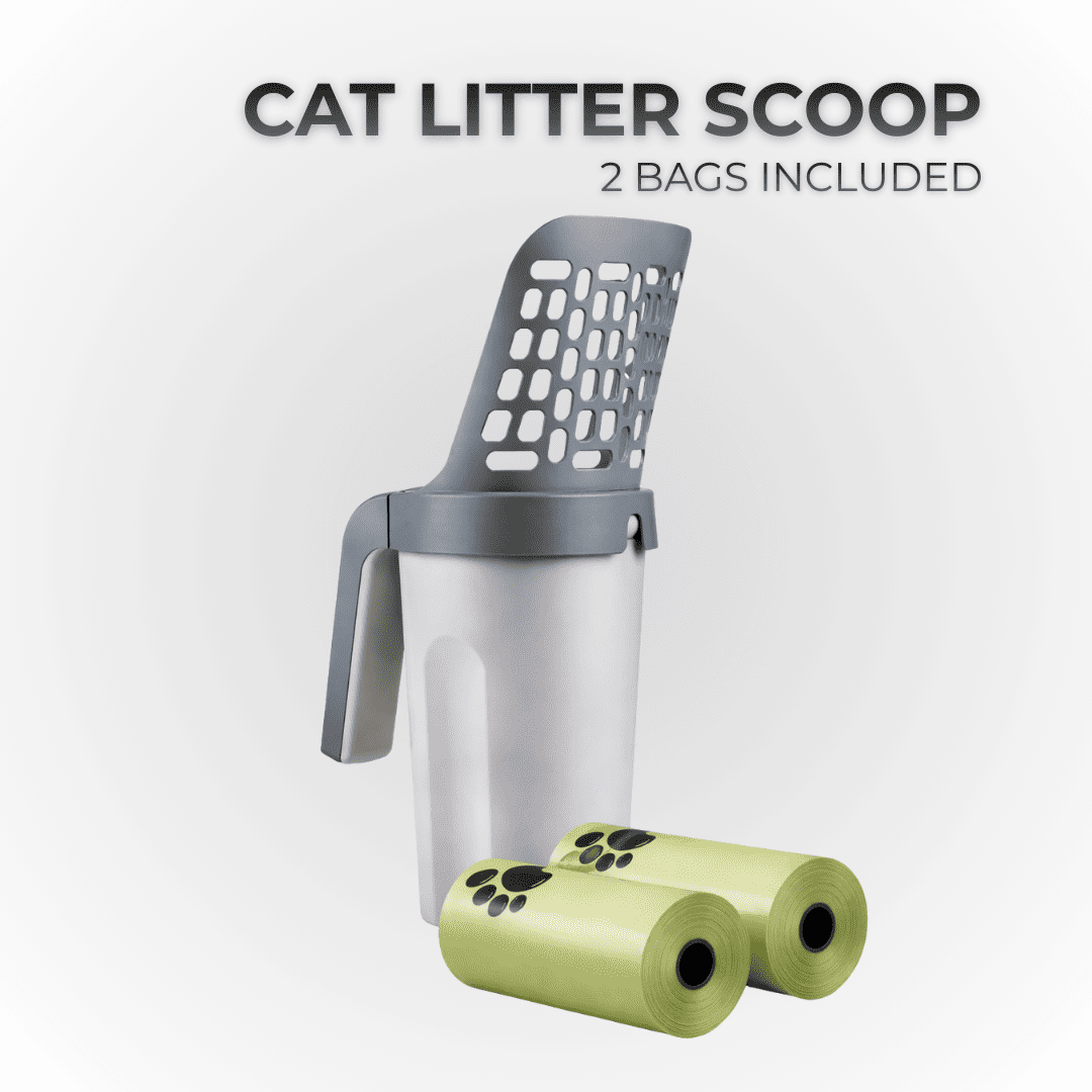 Self-Cleaning Cat Litter Scoop with Waste Bag System – Hygienic, No-Touch Litter Box Cleaner