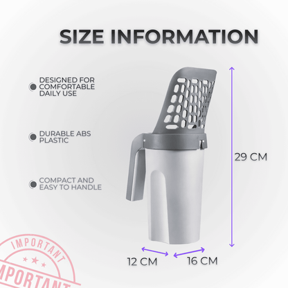 Self-Cleaning Cat Litter Scoop with Waste Bag System – Hygienic, No-Touch Litter Box Cleaner